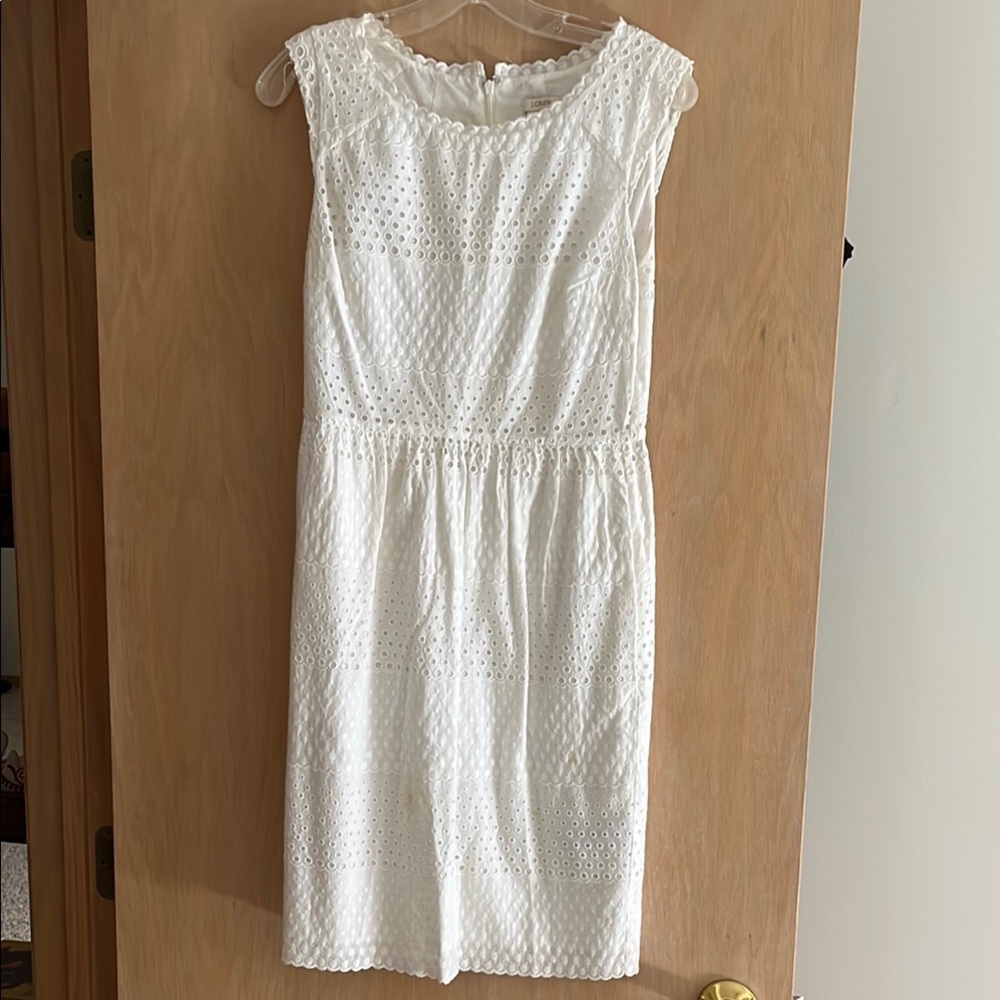 J.Crew White Eyelet dress